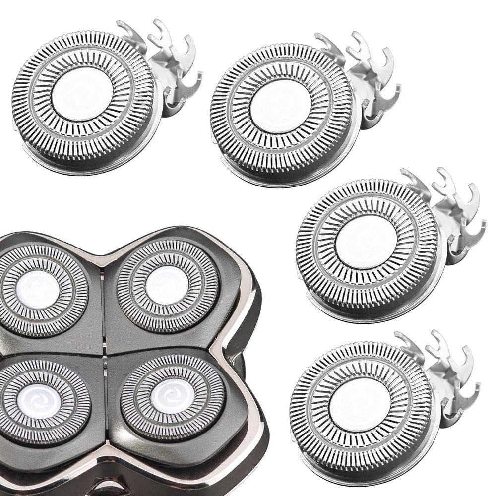 VRMETA 4 PCS Shaver Head Replacement Blades for Pitbull Carver PRO 4 Electric Razor Replacement head**G