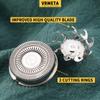 VRMETA 4 PCS Shaver Head Replacement Blades for Pitbull Carver PRO 4 Electric Razor Replacement head**G view 2