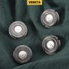 VRMETA 4 PCS Shaver Head Replacement Blades for Pitbull Carver PRO 4 Electric Razor Replacement head**G view 3