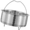 Cookware Thickened Rack Strainers Stand Vegetables Rice for Fish Stainless Cooking Steamer Chinese Steam Kitchen Multi-use * Pan Dim Steaming Stacked Food Dumpling Handle(21.5X21.5X9CM) view 1