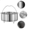Cookware Thickened Rack Strainers Stand Vegetables Rice for Fish Stainless Cooking Steamer Chinese Steam Kitchen Multi-use * Pan Dim Steaming Stacked Food Dumpling Handle(21.5X21.5X9CM) view 4
