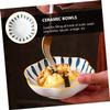 1 Set 2pcs Plum Blossom Salad Bowl Japanese Soup Bowl Japanese Ramen Bowls Serving Utensils Set Dinner Bowl Ceramic Pho Bowl Ceramic Mixing Bowls Dessert Bowls Exquisite Bowl Food(Assorted Color 2pcs, view 3
