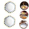 1 Set 2pcs Plum Blossom Salad Bowl Japanese Soup Bowl Japanese Ramen Bowls Serving Utensils Set Dinner Bowl Ceramic Pho Bowl Ceramic Mixing Bowls Dessert Bowls Exquisite Bowl Food(Assorted Color 2pcs, view 4