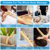 2PCS Bamboo Massage Sticks,Bamboo Therapy Massage Body Tool for Relax Muscles (2) view 2
