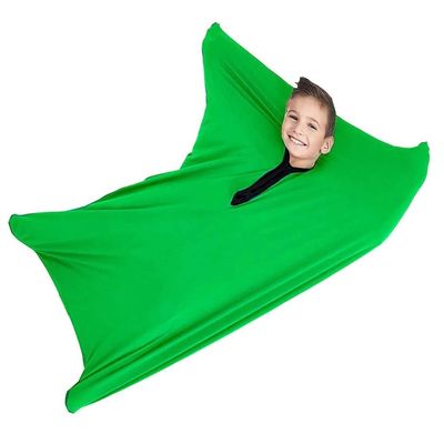 GADULU Elastic Compression Sensory Body Sock For Children With Autism Cozy Full Body Sock Calming Therapy Body Wrap To Relieve Stress (Color : Green, Size : M/Medium-69 * 119cm)