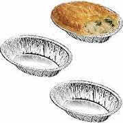 LGT Individual Oval Pie Foil Tins 4" x 5.3" x 1.3" Inch Trays Disposable Recyclable Cases Dishes Tart Fruit (50 x Pie Foils)