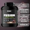 Weider Fusion Protein (1,2kg) Chocolate-Brownie Flavour. Complete Formula Based on 4 Quality Protein Sources, 22g Animal & Plant-Based Proteins + 4,3g BCAA/Serving, No Added Sugar, Aspartame Free view 2