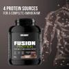 Weider Fusion Protein (1,2kg) Chocolate-Brownie Flavour. Complete Formula Based on 4 Quality Protein Sources, 22g Animal & Plant-Based Proteins + 4,3g BCAA/Serving, No Added Sugar, Aspartame Free view 3