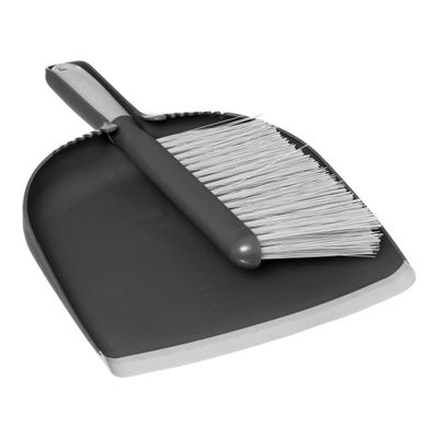 5 five simply smart Dustpan and Brush Set Grey and Black