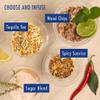 Tequila Infusion Kit by Craftly | Plant-Based Infusions for Homemade Cocktails | Tequila Gift Set | Gift for Friend, Partner | Valentine Gifts for Men & Women | Spices & Bottle view 4