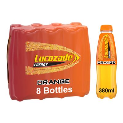 Lucozade Energy Orange 8 x 380ml Multipack