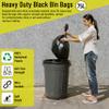 Aspect Black Bin Bags 400 Count for Household Garbage Capacity 75LStrong Black Refuse SacksBin Liners for Everyday use, Office, Kitchen, RestaurantRubbish Garbage Bags(72x85cm) view 4