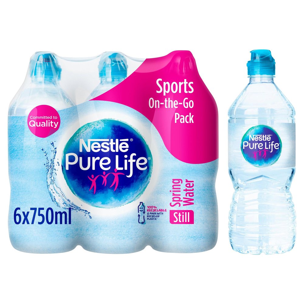 Nestle Pure Life Still Spring Water 6 x 750ml