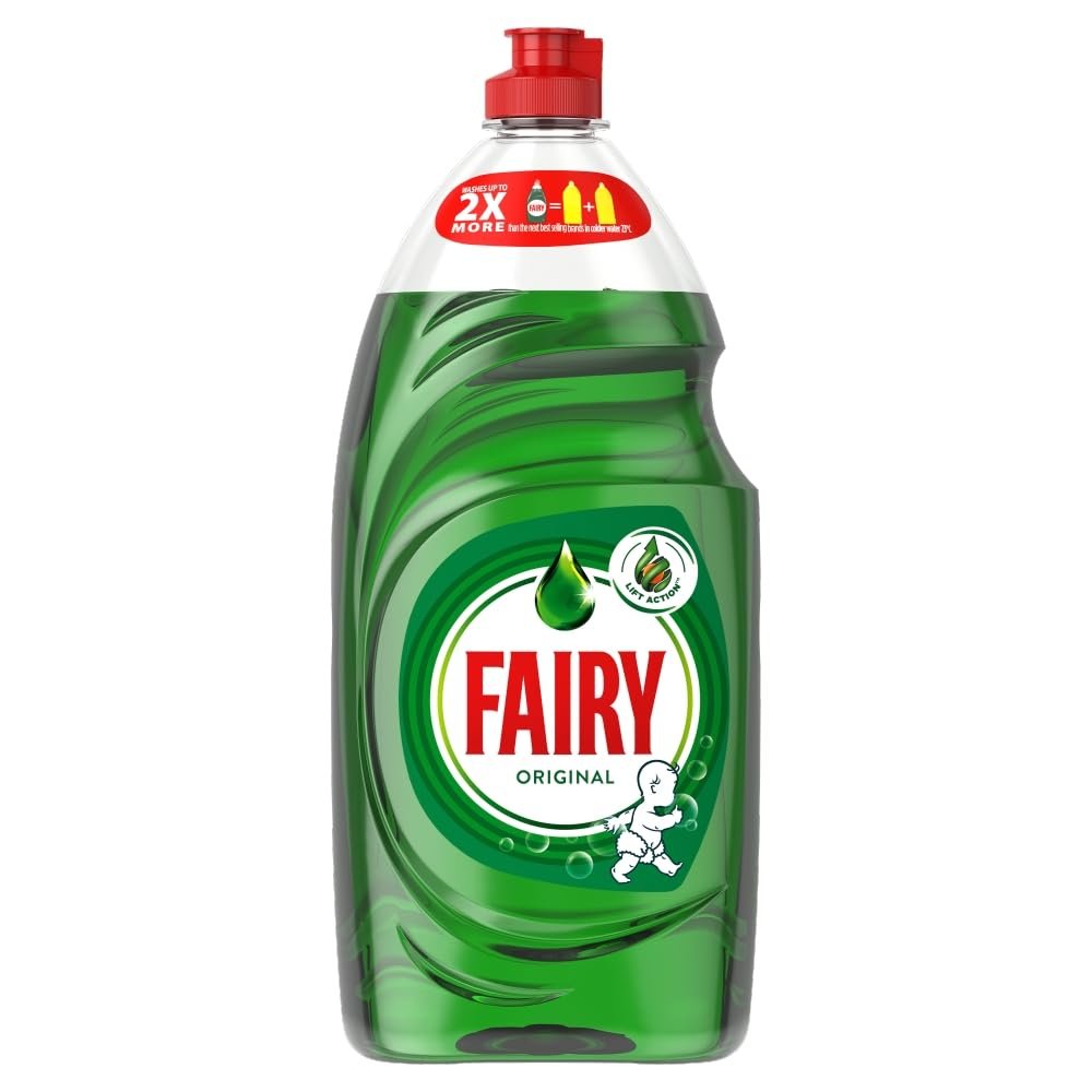 "Fairy Original Washing Up Liquid Green with LiftAction 1015ML. "