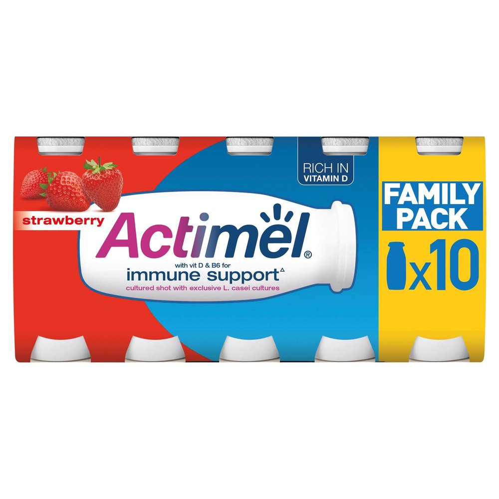 Actimel Strawberry Family Pack 10 x 100g (1kg)