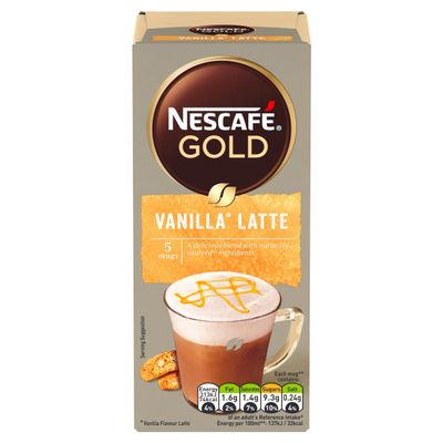 Nescaf Gold Vanilla Latte 5 x 18.5g (92.5g)