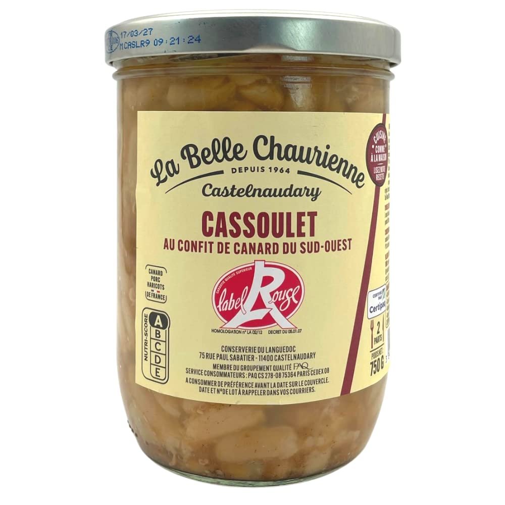 La Belle Chaurienne Label Rouge Confit Duck Cassoulet 750g