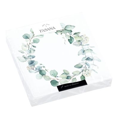 20 Napkins Wreath Full Eucalyptus | Table Decoration | Decoupage | Napkin Technology 33 x 33 cm