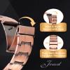 Jeracol 99.99% Soild Copper Bracelets for Men,3X Ultra Strength Magnets(3500 Gauss) Magnetic Bracelets,Magnetic Wristband for Anniversary,Adjustable Size&Jewelry Gift Box view 2