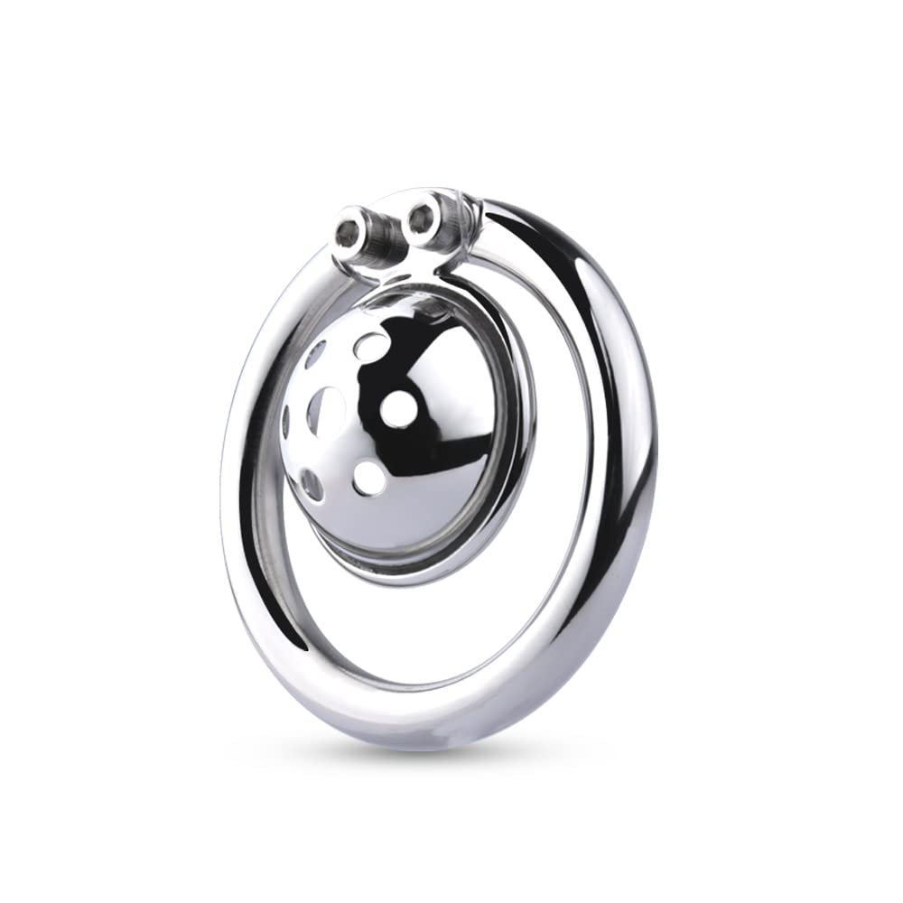 Stainless Steel Smooth and Light Men's Desire to Escape Chastity Lock Short Chastity Lock Cage 40mm