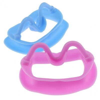 Dental Retractor 2pcs Soft Silicone Intraoral Lip Cheek Retractor Mouth Opener Reusable Dental Orthodontic Cheek Retractor