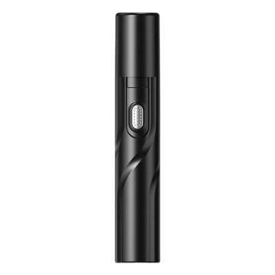 tinysiry Electric Nose Trimmer, Quick Shaving 360 Degree Rotation Handheld Nose and Ear Trimmer, Painless Nose Hair Clipper, Battery-Operated Nose Hair Cutter Black