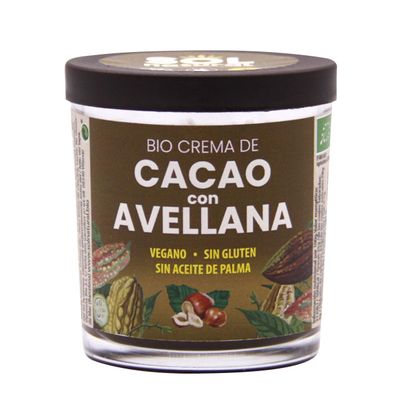 Crema de Cacao con avellanas bio 200g Sol natural