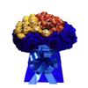 Chocolate Hamper Bouquet Personalised Gifts Ferraro Lindor Blue Red Pink White Green Purple Sweets view 1