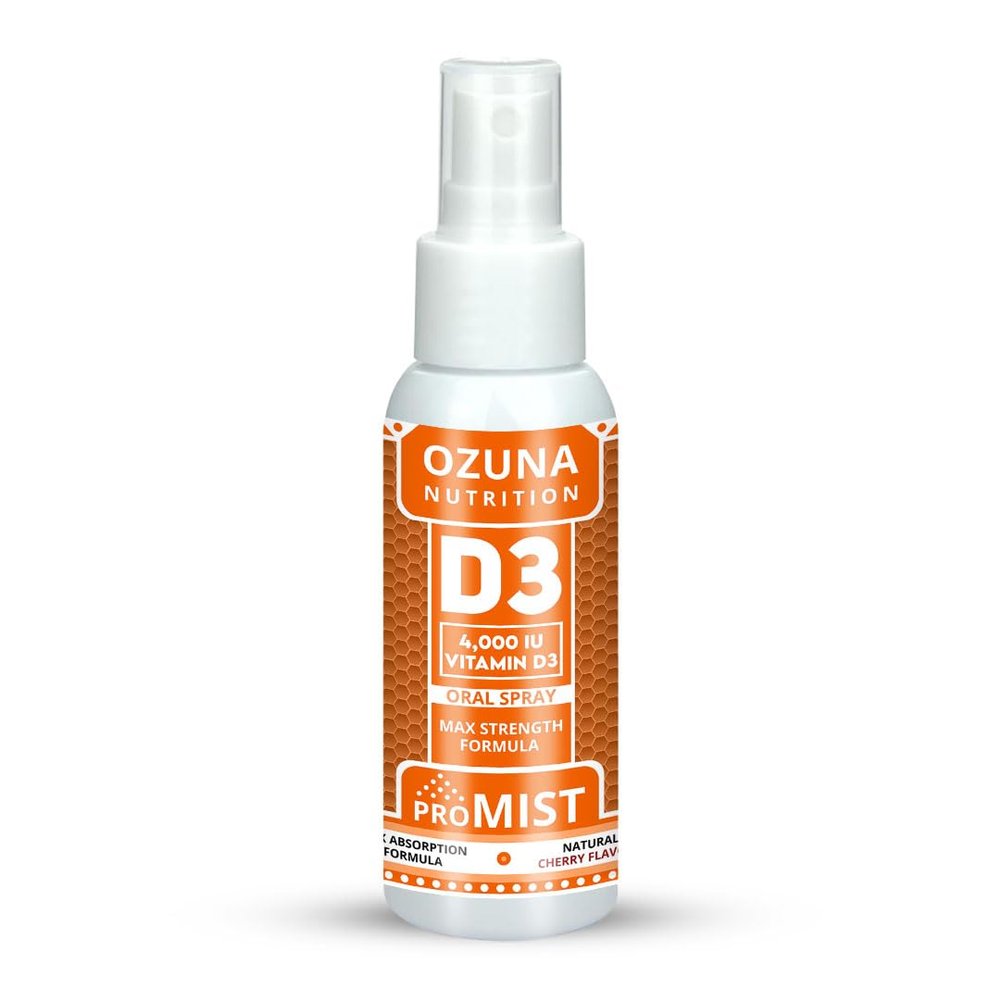 ProMIST Vitamin D3 Oral Spray  4,000 IU High Strength | 100g per Dose | Fast-Absorbing Formula for Bone, Teeth, and Immune Support | 90 Daily Doses | Cherry Flavour