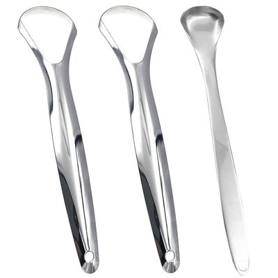 3 Pcs Stainless Steel Tongue Scrapers Tongue Scraper Tongue Cleaner Tool Metal Tongue Scrapers for Oral Hygiene