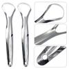 3 Pcs Stainless Steel Tongue Scrapers Tongue Scraper Tongue Cleaner Tool Metal Tongue Scrapers for Oral Hygiene view 3