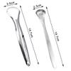 3 Pcs Stainless Steel Tongue Scrapers Tongue Scraper Tongue Cleaner Tool Metal Tongue Scrapers for Oral Hygiene view 4