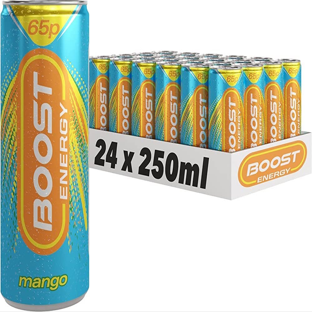 Boost Energy Drink Mango Flavour, 250ml x 24 pack