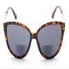 ZAVISH Bifocal Reading Sunglasses Womens Sun Readers UV400 Tinted Glasses Oversize Designer Demi Brown Frame Outdoor Lens & Case +1.75 view 4