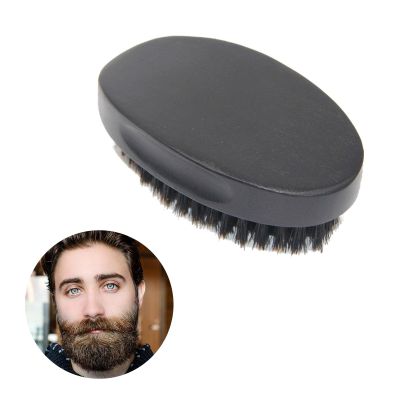 Boar Bristle Barber Natural For Men Beard Brush Elegant Home Salon Wooden Handle