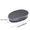 Boar Bristle Barber Natural For Men Beard Brush Elegant Home Salon Wooden Handle view 4