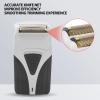 Electric Hair Trimmer, Floating Heads Hair Grooming Trimmer Black White Precise Cut for Travel Use view 4