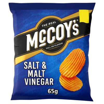MASMcCoy's Salt & Malt Vinegar Sharing Crisps 65g-Food