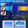 Xnourney 3 Pack Blue Light Blocking Reading Glasses for Men, Stylish Half Frame Metal Computer Readers, Lightweight Spring Hinge Eyeglasses Anti Eyestrain/Glare/UV (Mix Color, Black+Grey+Brown, 1.5) view 4