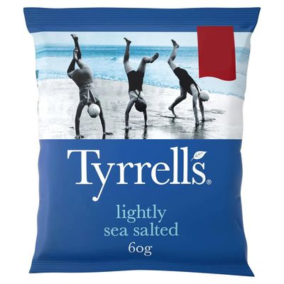 Tyrrells Lightly Sea Salted Crisps 60g-Food