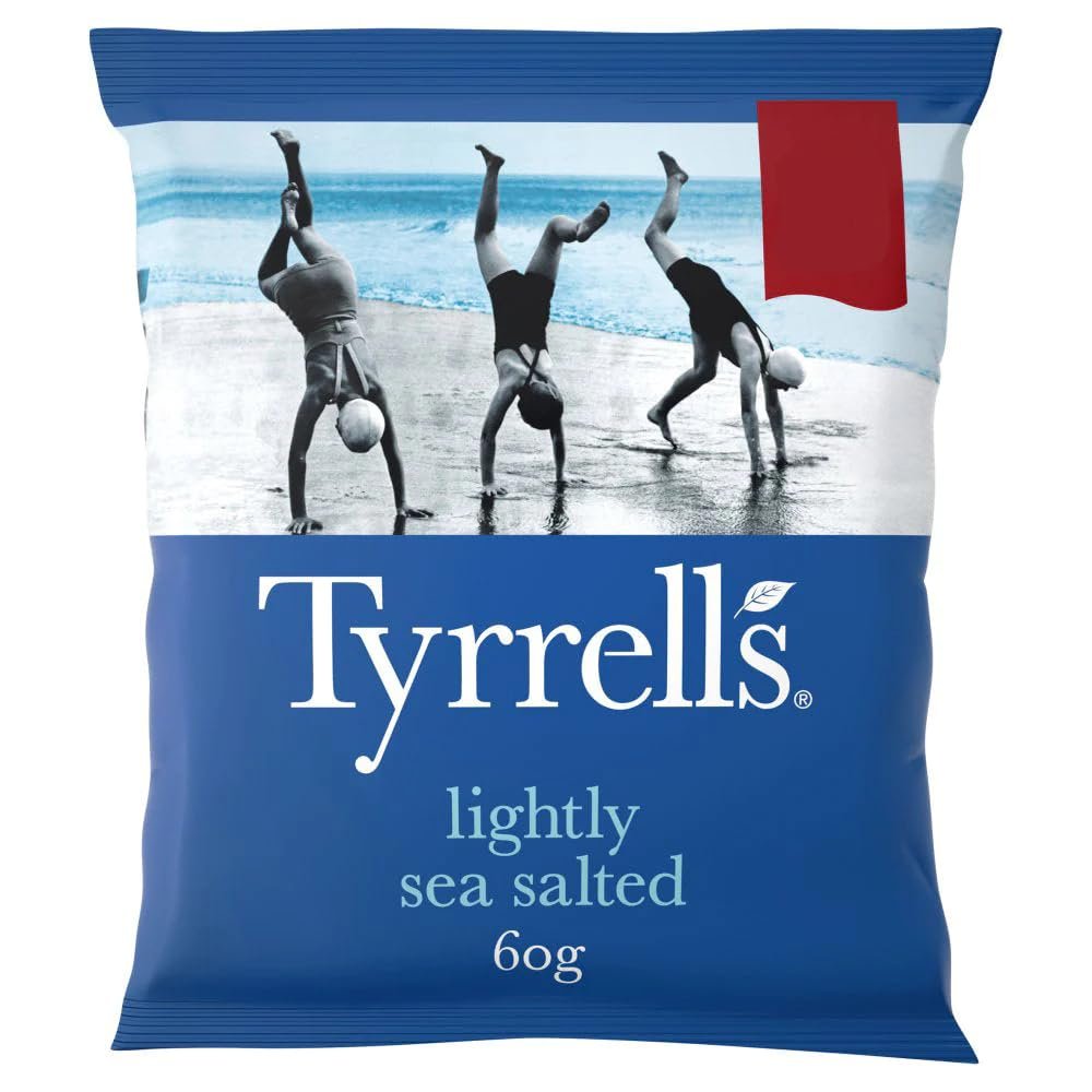 Tyrrells Lightly Sea Salted Crisps 60g-Food