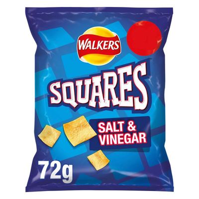 MASWalkers Squares Salt & Vinegar Snacks 72g-Food