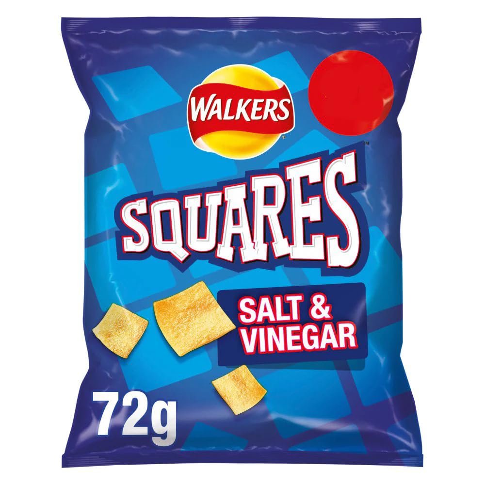 MASWalkers Squares Salt & Vinegar Snacks 72g-Food
