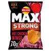 Walkers Max Strong Hot Chicken Wings Crisps 70g-Food view 1