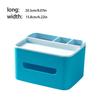 osiuujkw Box Rectangular Plastic Striped Storage Organizer Foldable Cover Grids Paper Holder Home Bookcase Decoration, White view 4