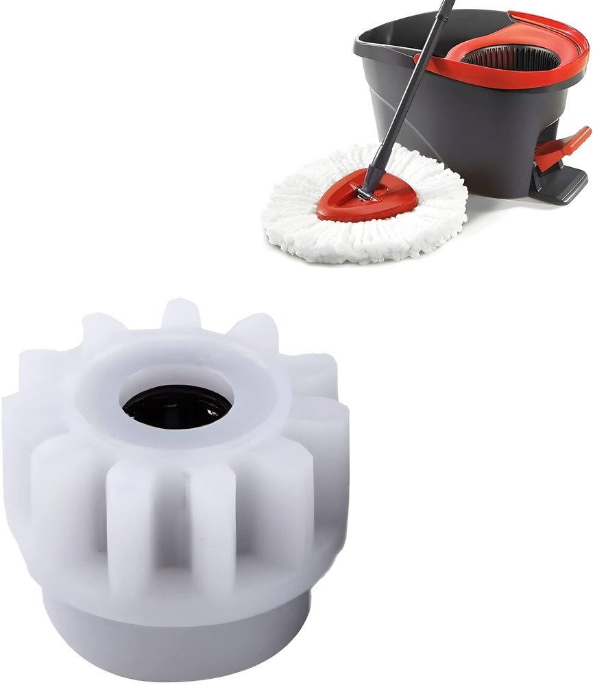 1Pcs Easy Mop Pedal Broom Spin Replacement One Way Clutch Octagon Mops Bearing Bucket Gear Sprockets Repair, White, 0.31 Inches in Diameter, 0.79 x 0.98 Inches (1 Pcs)