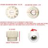 1Pcs Easy Mop Pedal Broom Spin Replacement One Way Clutch Octagon Mops Bearing Bucket Gear Sprockets Repair, White, 0.31 Inches in Diameter, 0.79 x 0.98 Inches (1 Pcs) view 3