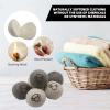 Wool Dryer Balls - 6 PCS Tumble Dryer Balls, Hypoallergenic, Reusable, Anti Static Tumble Dryer Balls, Natural Fabric Softener, Reduce Drying Time and Wrinkles, Wool Balls for Tumble Dryer view 4