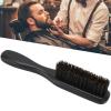 Beard Brush for Men,Beard Grooming Brush,Stiff Boar Bristles Beard Brush Hair Combs with Wooden Handle for Beards, Moustaches, Skin & Hair Care Black view 4