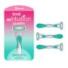 Wilkinson myIntuition Smooth Sensitive Quattro Womens Disposable Razors, Hair Removal, Touch of Aloe Vera, Shavers for Routine Grooming, 3 Pack view 1